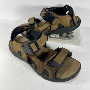 Everest Waterproof Men's Leather Sandals Cabo Brown Hiking Trail Shoes Size 9 M
